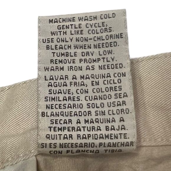 New Addition Maternity Khaki Pants Size 8 Straight Leg Beige Stretch Work Casual - Picture 9 of 9